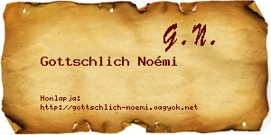 Gottschlich Noémi névjegykártya